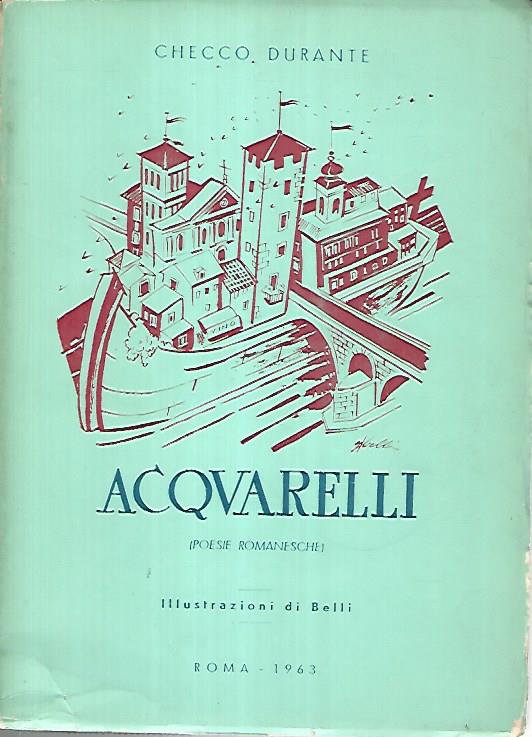 Acquarelli. (Poesie romanesche) - copertina