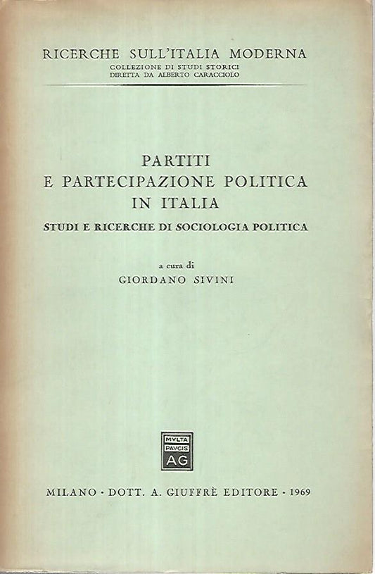 Partiti e partecipazione politica in Italia - copertina