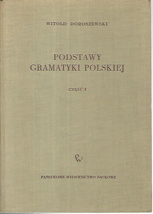 Podstawy gramatyki polskiej - copertina