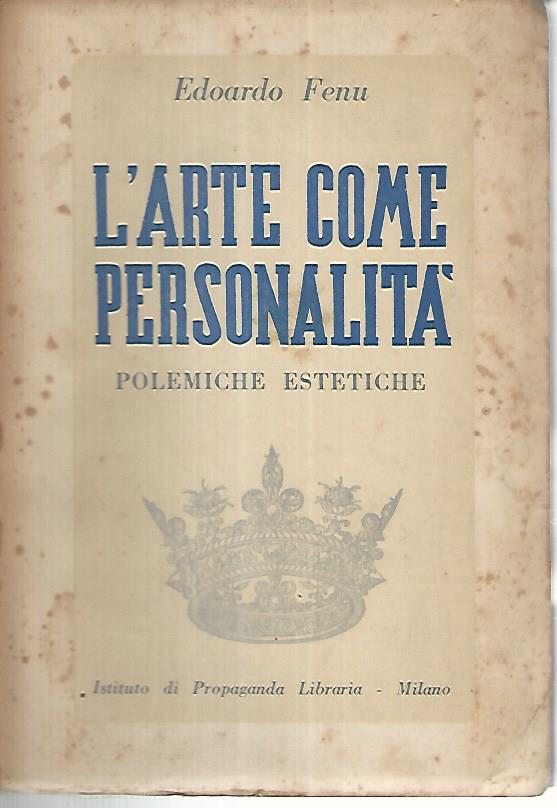 L'arte come personalità - copertina