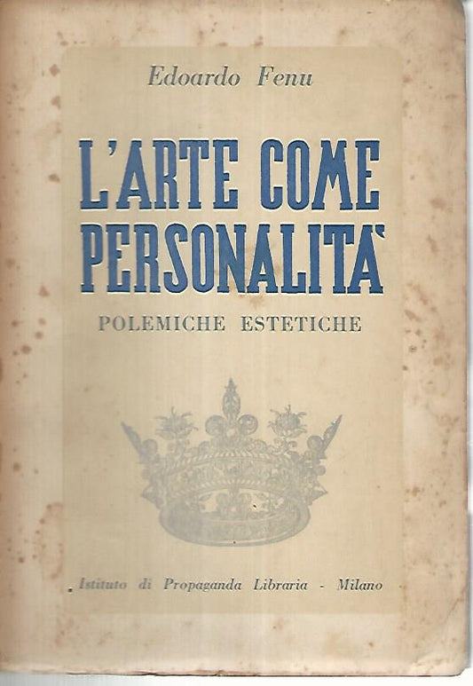 L'arte come personalità - copertina