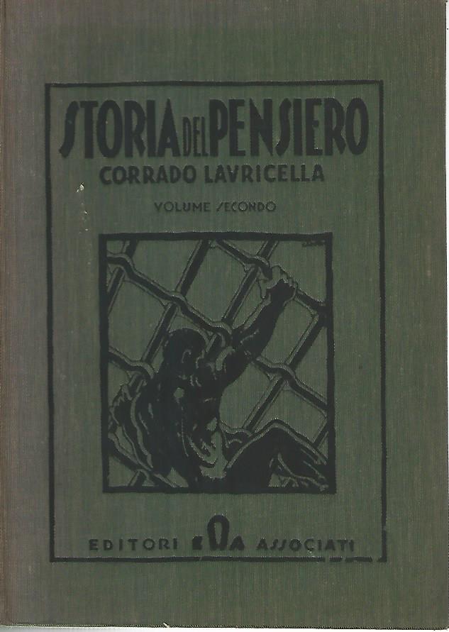 Storia del pensiero. Volume secondo - copertina