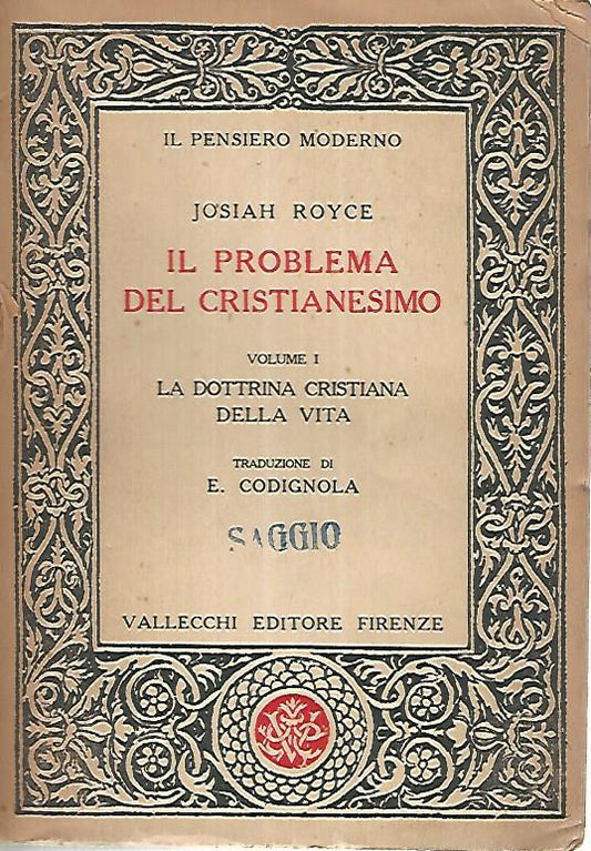 Il problema del cristianesimo. Vol. 1 - copertina
