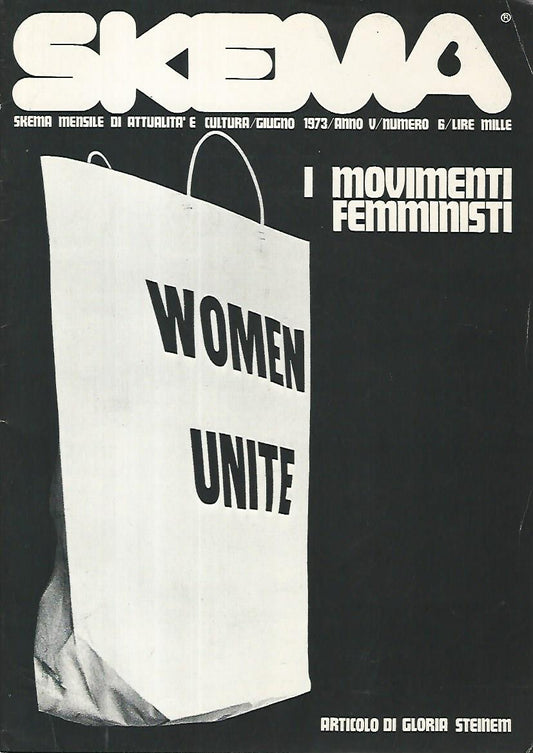 Skema. I movimenti femministi. Giugno 1973. Anno V. Numero 6 - copertina