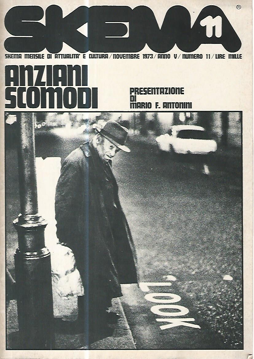 Skema. Anziani scomodi. Novembre 1973. Anno V. Numero 11 - copertina