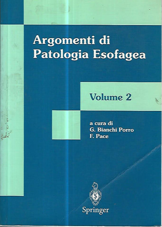 Argomenti di patologia esofagea. Volume 2 - copertina