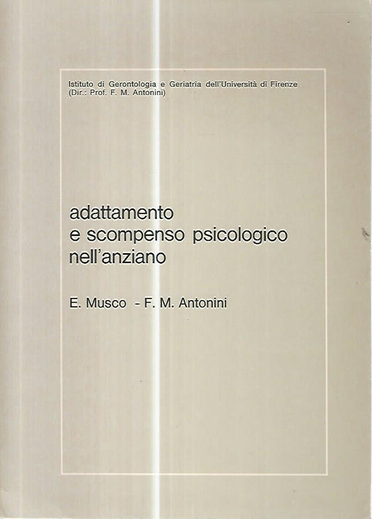 Adattamento e scompenso psicologico nell'anziano - copertina