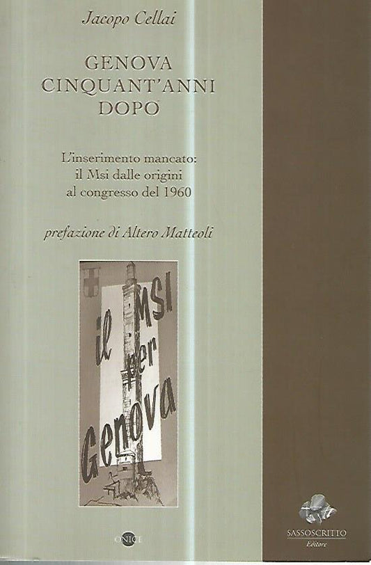 Genova cinquant'anni dopo. AUTOGRAFATO. - copertina