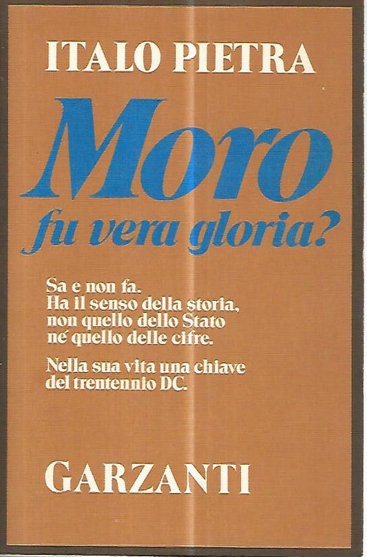Moro fu vera gloria? - copertina