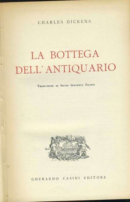 La bottega dell'antiquariato - copertina