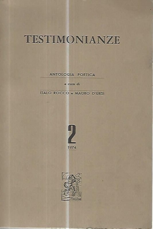 Testimonianze. Antologia poetica - copertina