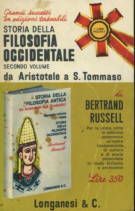 Storia della filosofia occidentale. Secondo volume. Da Aristotele a S. Tommaso - copertina