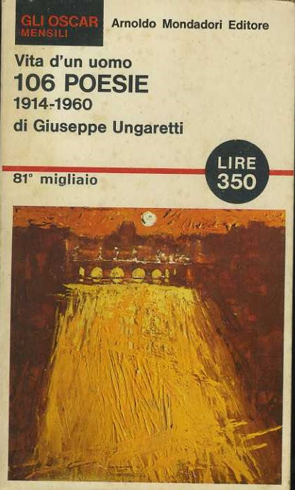 Vita d'un uomo. 106 poesie - copertina
