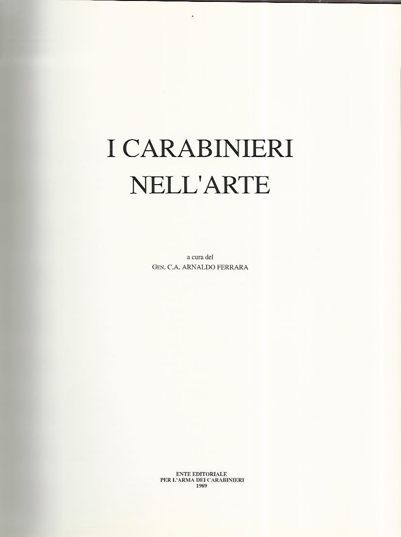 I carabinieri nell'arte - copertina