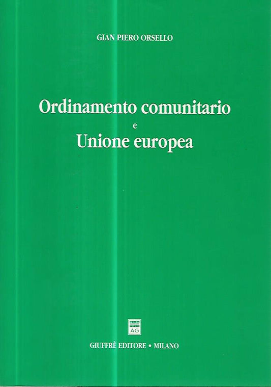 Ordinamento comunitario e Unione Europea - copertina