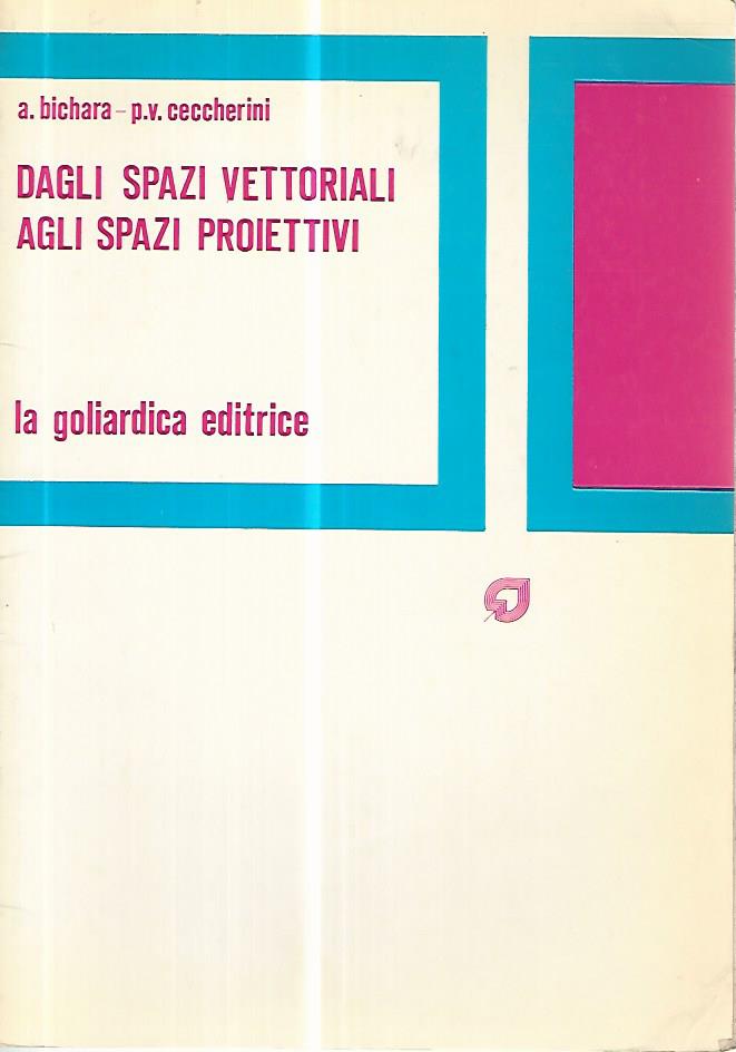 Dagli spazi vettoriali agli proiettivi - copertina