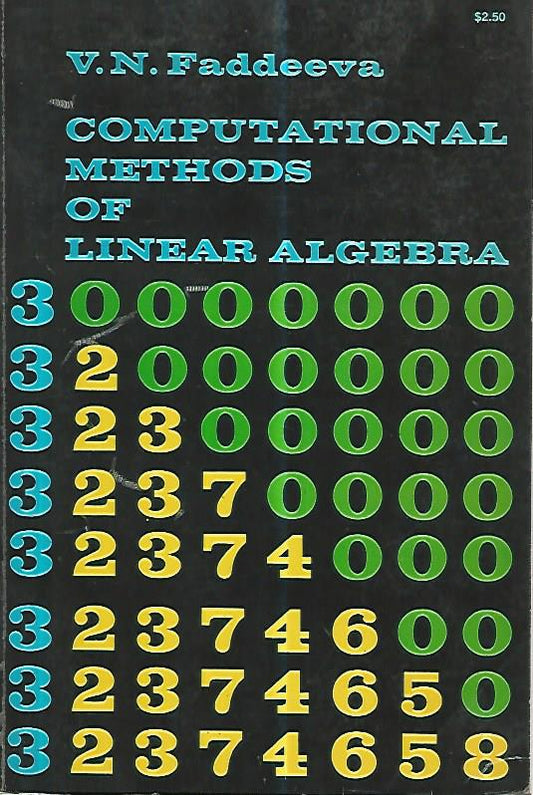 Computational methods of linear algebra - copertina