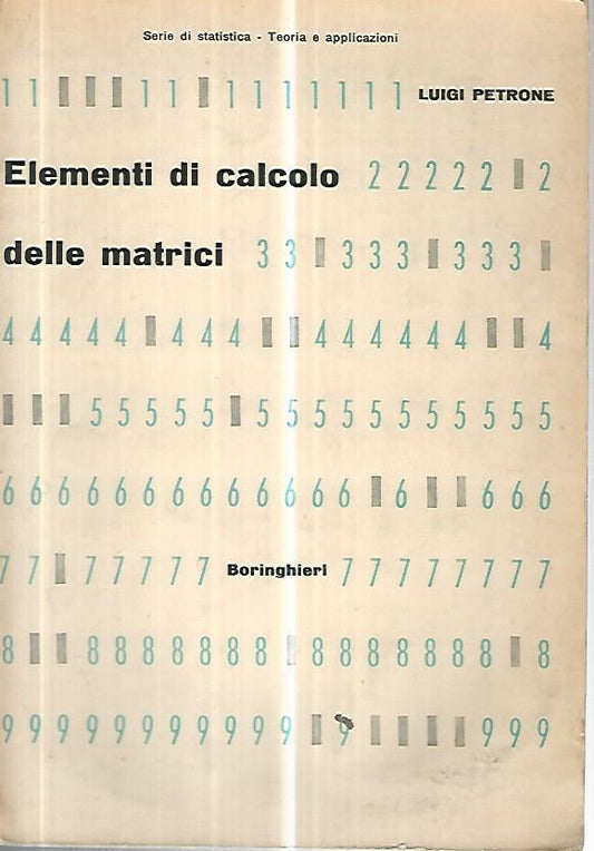 Elementi di calcolo delle matrici - copertina