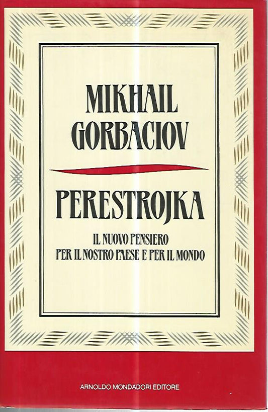 Perestrojka. Il nuovo pensiero per il nostro e per il mondo - copertina