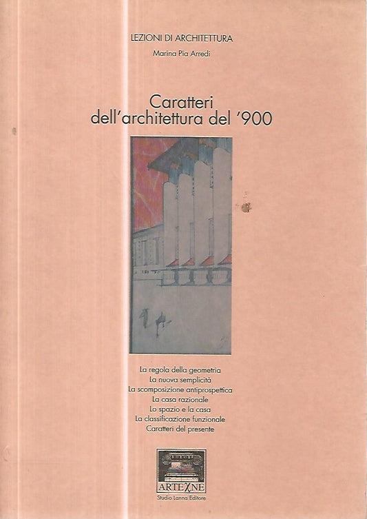Caratteri dell'architettura del '900 - copertina