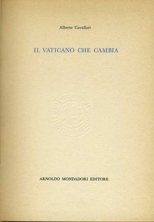 Il vaticano che cambia - copertina
