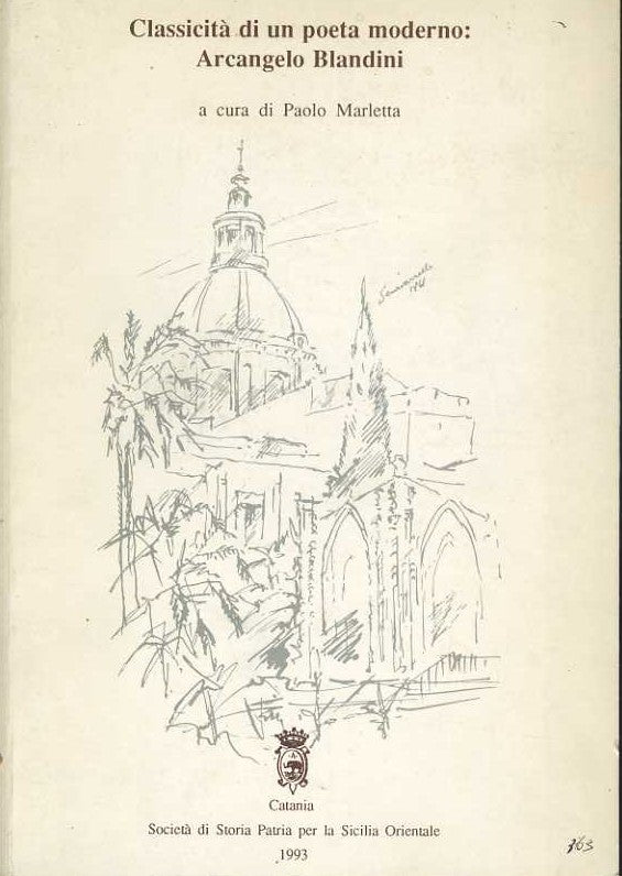 Classicità di un poeta moderno: Arcangelo Blandini - copertina