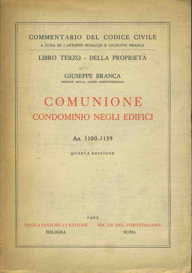 Comunione condominio negli edifici - copertina