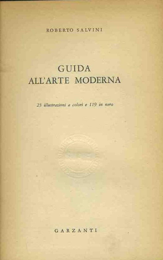 Guida all'arte moderna - copertina
