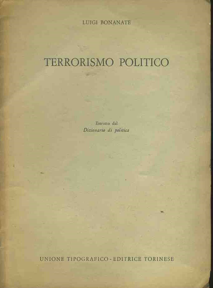 Terrorismo politico. Estratto - copertina