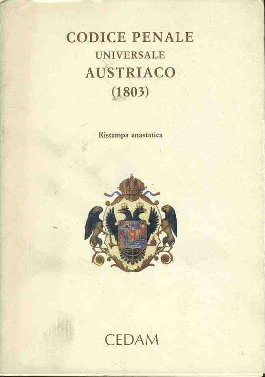 Codice penale universale austriaco - copertina