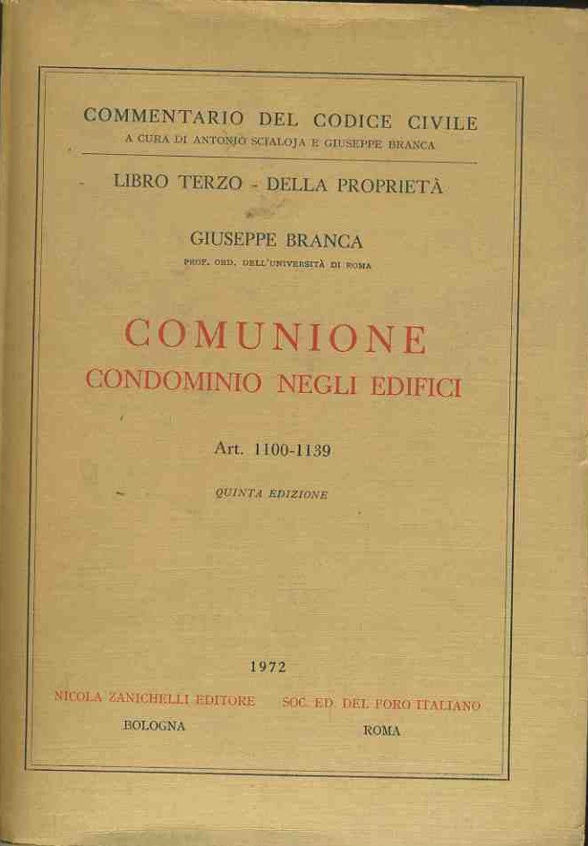 Comunione condominio negli edifici - copertina