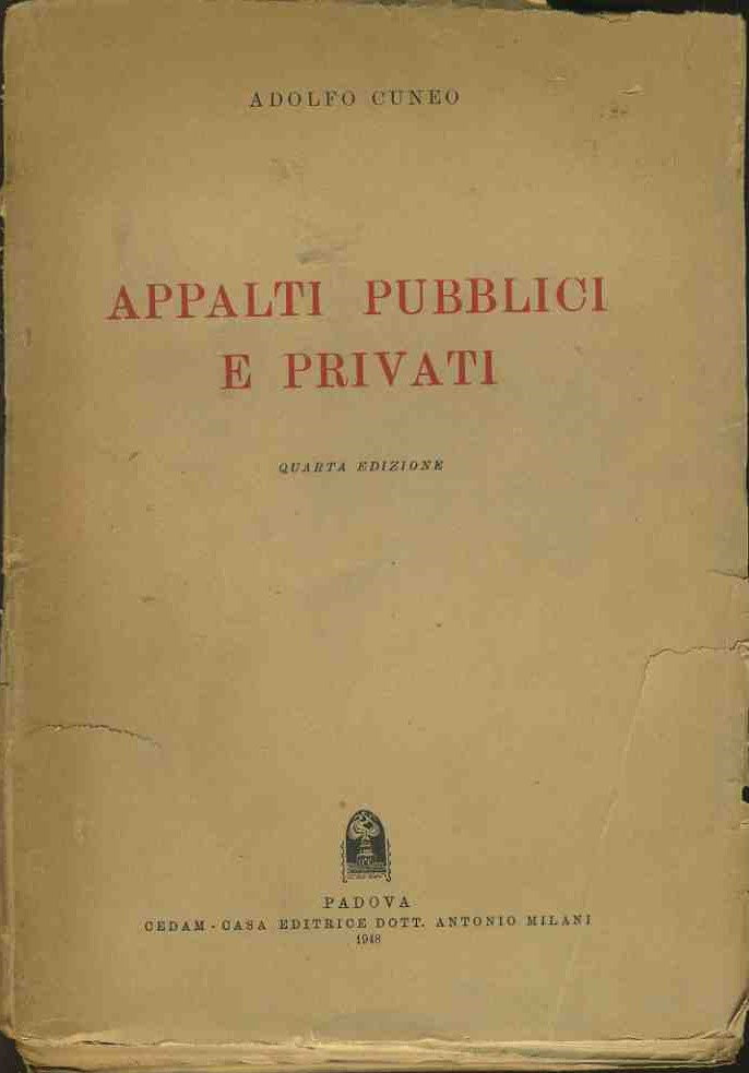 Appalti pubblici e privati - copertina
