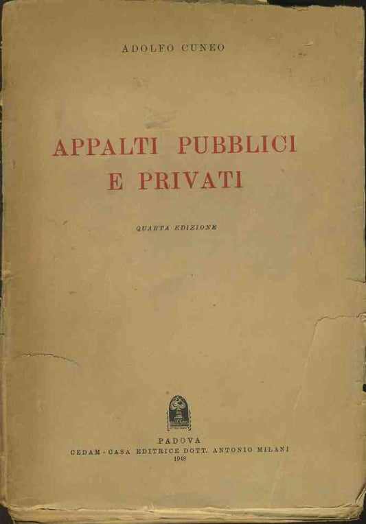 Appalti pubblici e privati - copertina