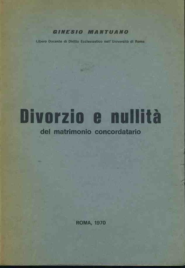 Divorzio e nullità del matrimonio concordatario - copertina