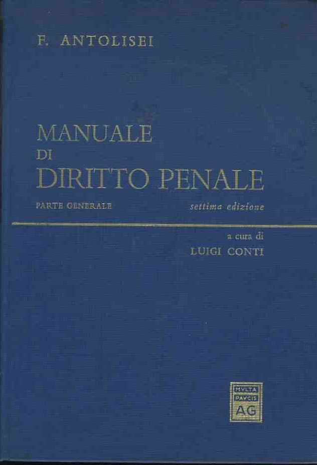 Manuale di diritto penale. Parte generale - copertina
