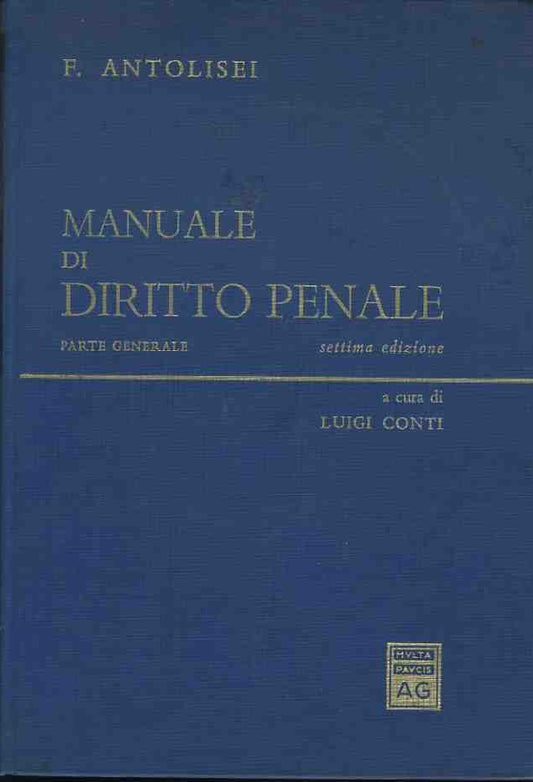 Manuale di diritto penale. Parte generale - copertina