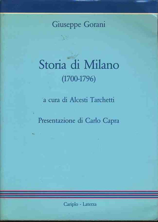 Storia di Milano ( 1700-1796) - copertina