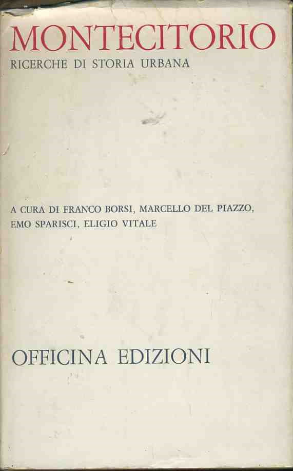 Montecitorio. Ricerche di storia urbana - copertina