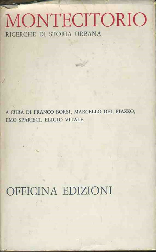 Montecitorio. Ricerche di storia urbana - copertina