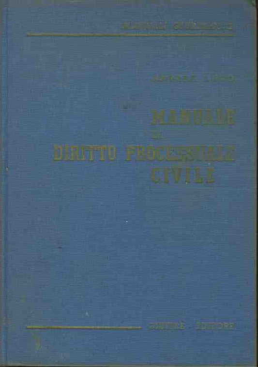 Manuale di diritto processuale civile - copertina