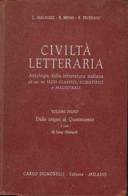 Civiltà letteraria. Voll. 1-2-3 - copertina