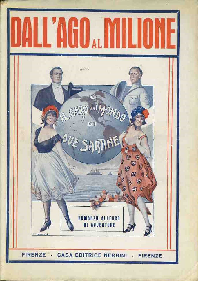 Dall'ago al milione. Il giro del mondo di due sartine - copertina