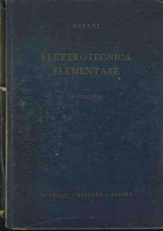 Elettrotecnica elementare - copertina
