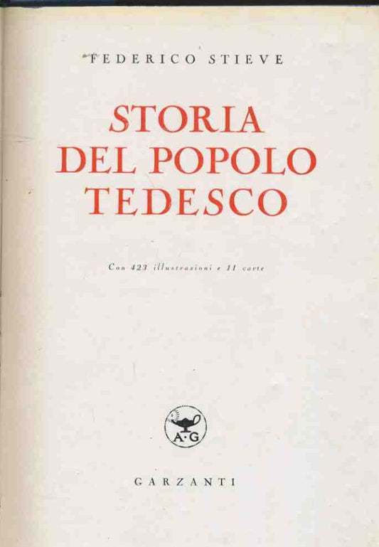 Storia del popolo tedesco - copertina