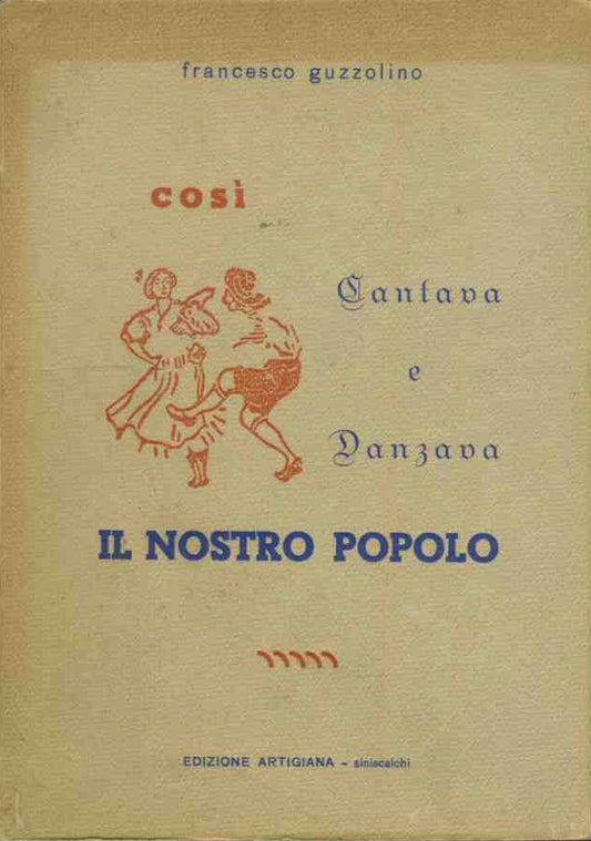 Così cantava e danzava il nostro popolo - copertina