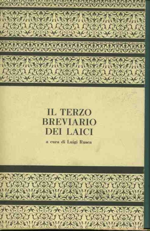 Il terzo breviario dei laici - copertina
