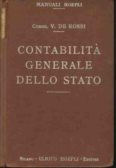 Contabilità generale dello stato - copertina