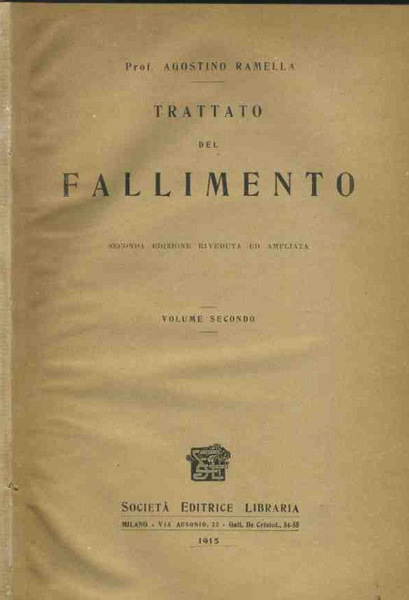 Trattato del fallimento. Voll.1-2 - copertina