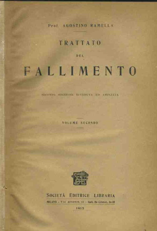 Trattato del fallimento. Voll.1-2 - copertina