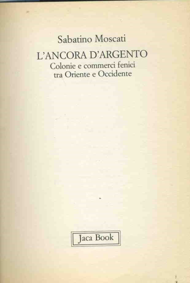 L'ancora d'argento - copertina